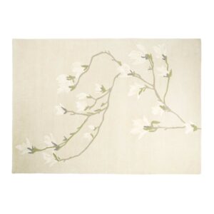 gulvteppe med magnoliaer